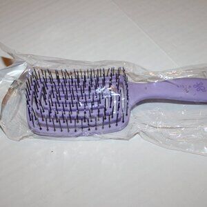 Lilla Rose Hair Brush Purse Size Hairbrush Purple Handle Accessory